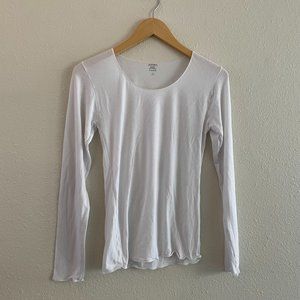 Jockey White Long Sleeve Shirt, Size Large